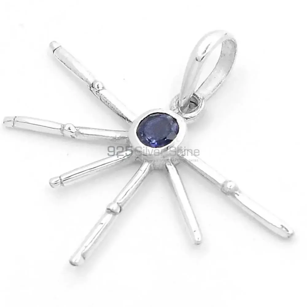 925 Fine Silver Pendants In Iolite Gemstone Jewelry 925SSP323-5_1