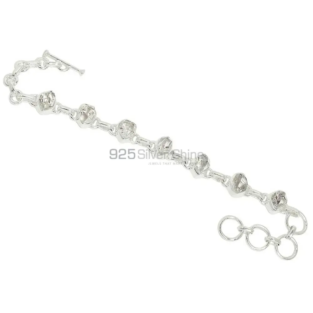 925 Solid Silver Bracelets In Herkimer Diamond Gemstone 925SB268_1