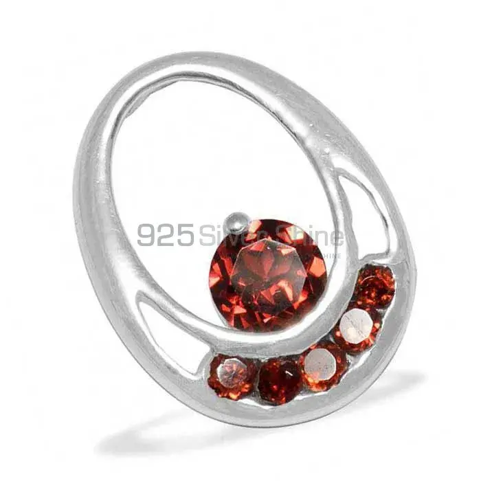925 Solid Silver Pendants In Garnet Gemstone Jewelry 925SP1569_2