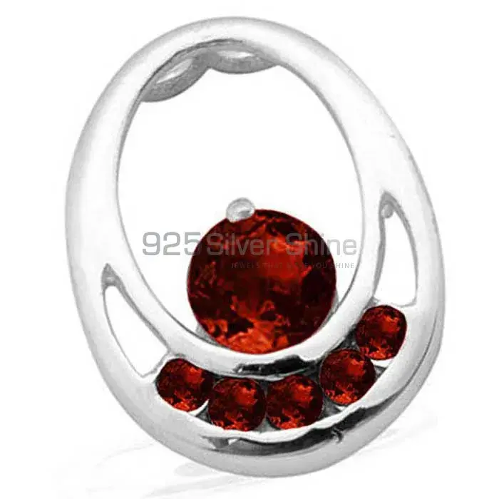 925 Solid Silver Pendants In Garnet Gemstone Jewelry 925SP1569_3