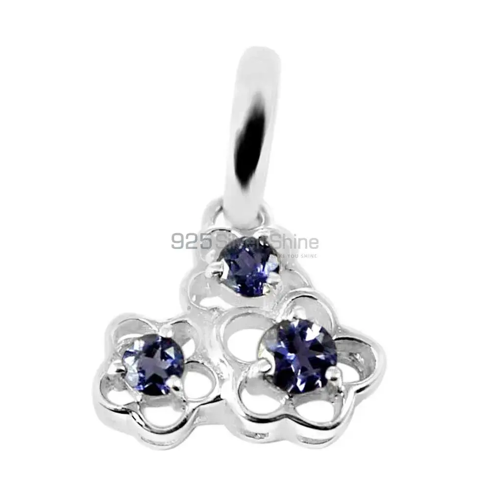 925 Solid Silver Pendants In Iolite Gemstone Jewelry 925SP213-2_0