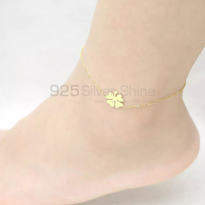 925 Sterling Silver Clover Handmade Bracelet Jewelry CFMB28_2