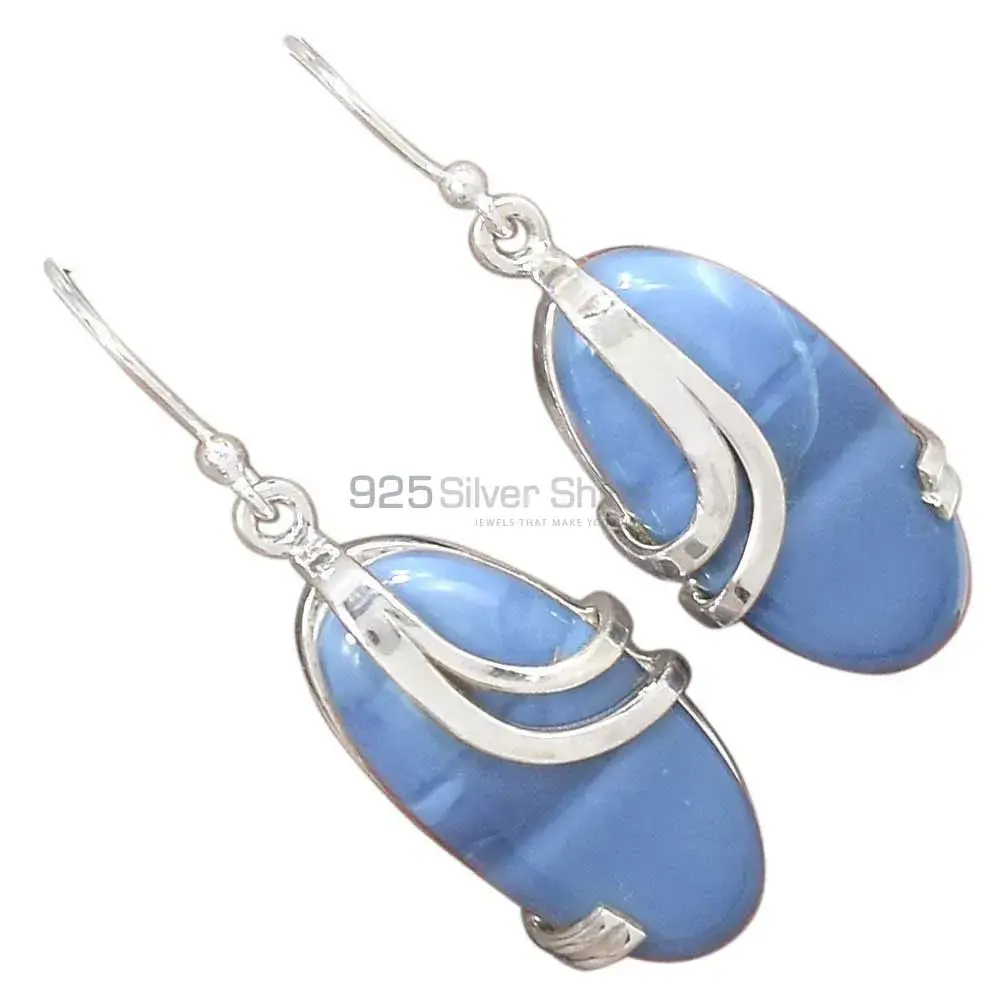 925 Sterling Silver Earrings In Natural Agate Gemstone 925SE2093_2