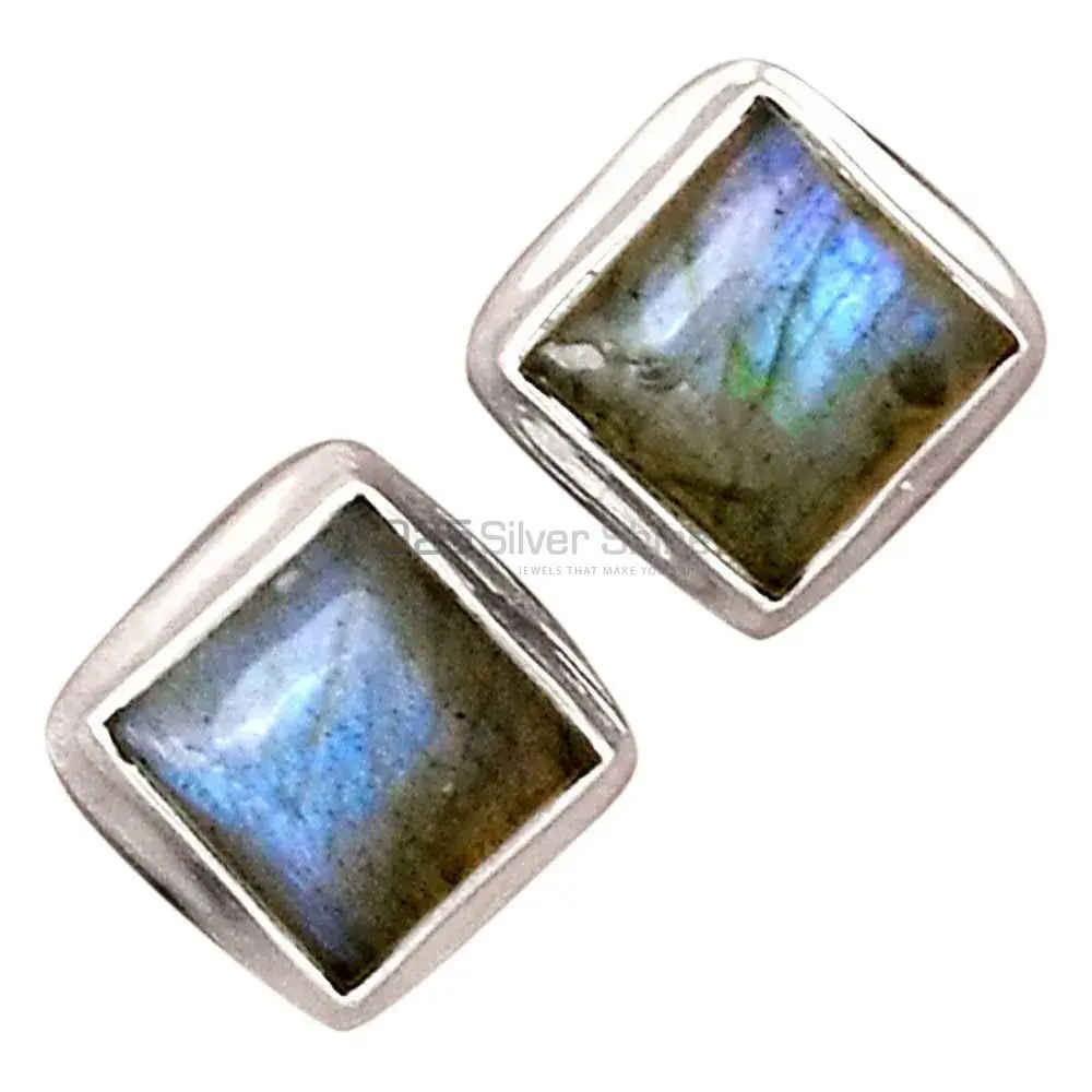 925 Sterling Silver Earrings In Natural Labradorite Gemstone 925SE2251_2