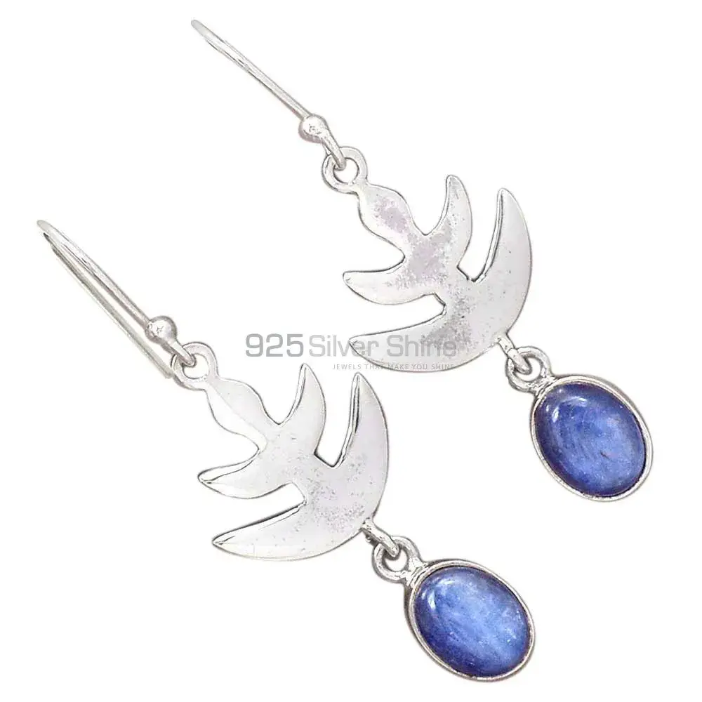 925 Sterling Silver Earrings In Semi Precious Kyanite Gemstone 925SE2173_2