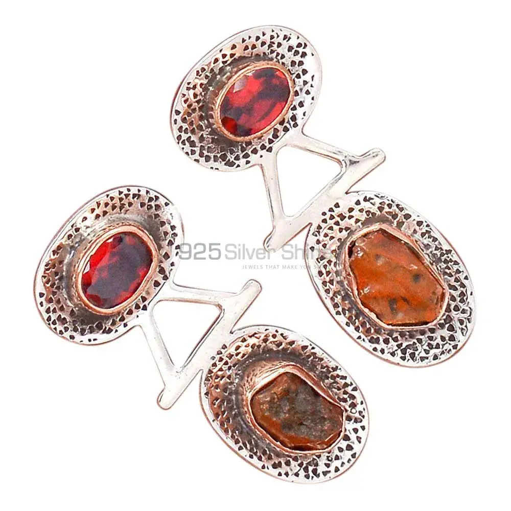 925 Sterling Silver Earrings In Natural Multi Gemstone 925SE2123_2