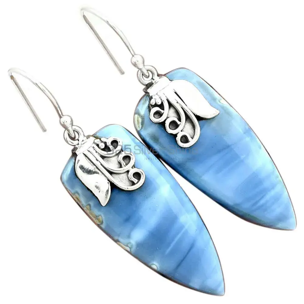 925 Sterling Silver Earrings In Semi Precious Agate Gemstone 925SE2510_1