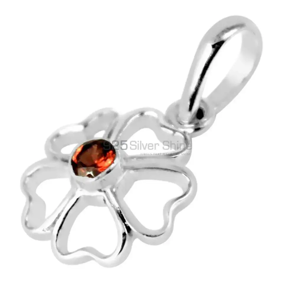 925 Sterling Silver Handmade Pendants In Garnet Gemstone Jewelry 925SP252-5_1