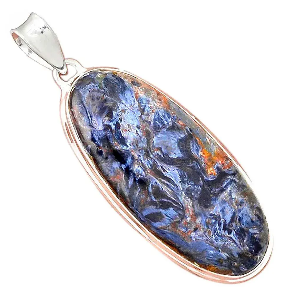 925 Sterling Silver Handmade Pendants In Pietersite Gemstone Jewelry 925SP144_19