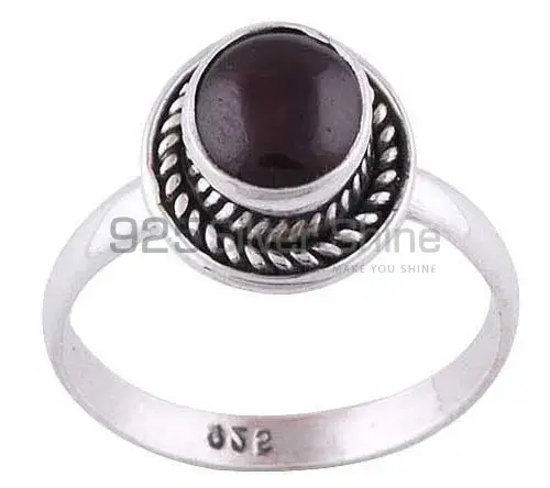 Garnet Gemstone Silver Engagement Rings 925SR2832_1