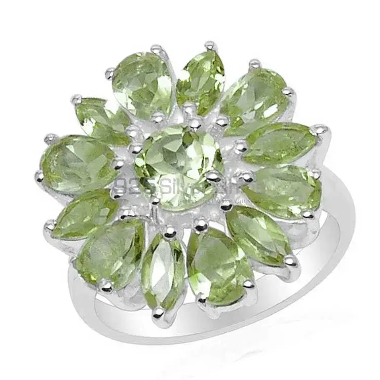 925 Sterling Silver Handmade Rings In Peridot Gemstone Jewelry 925SR1571_1
