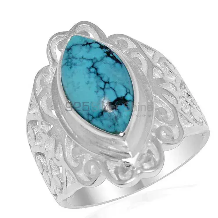 925 Sterling Silver Handmade Rings In Turquoise Gemstone Jewelry 925SR1650_1