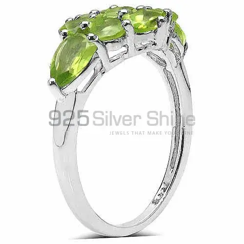 925 Sterling Silver Handmade Rings In Peridot Gemstone Jewelry 925SR3319_1