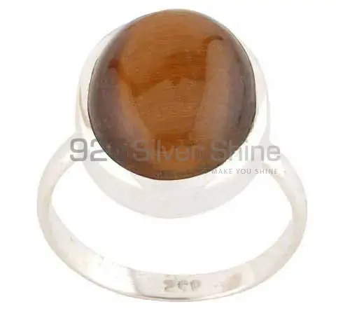 925 Sterling Silver Handmade Rings In Tiger's Eye Gemstone Jewelry 925SR2751_0