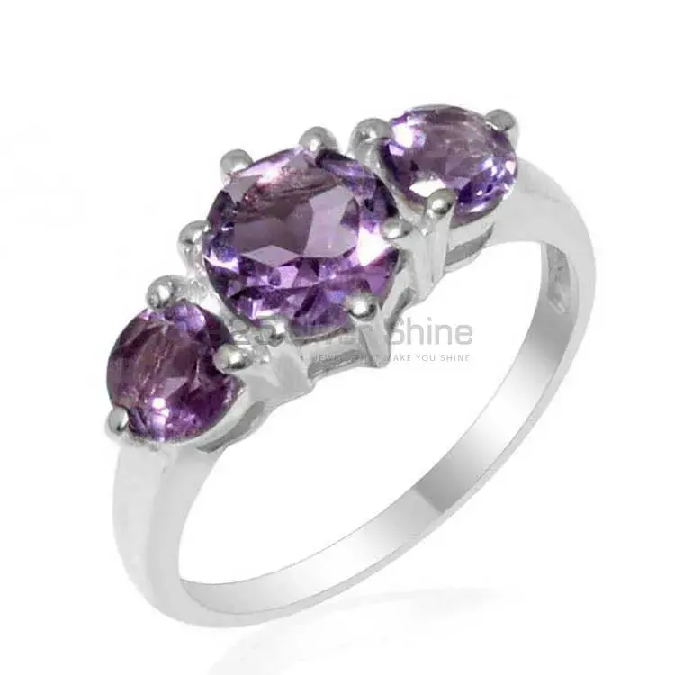 Filigree Sterling Silver Amethyst Rings 925SR1807_1