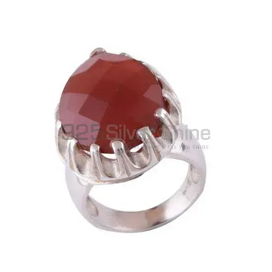 925 Sterling Silver Handmade Rings In Carnelian Gemstone Jewelry 925SR3478_0