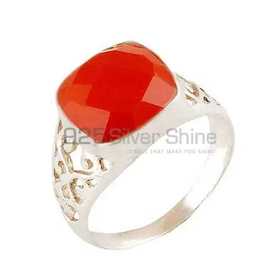 925 Sterling Silver Handmade Rings In Carnelian Gemstone Jewelry 925SR4066_0