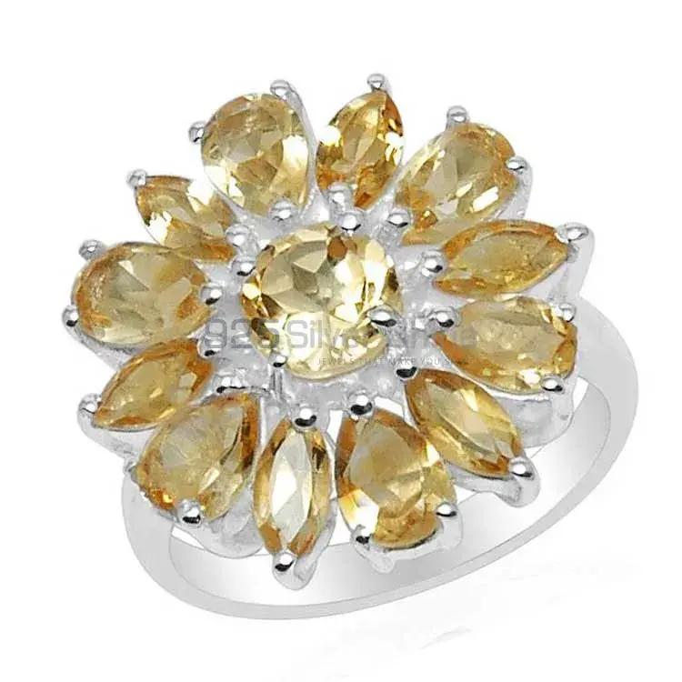 925 Sterling Silver Handmade Rings In Citrine Gemstone Jewelry 925SR1570_1