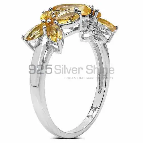 925 Sterling Silver Handmade Rings In Citrine Gemstone Jewelry 925SR3320_1