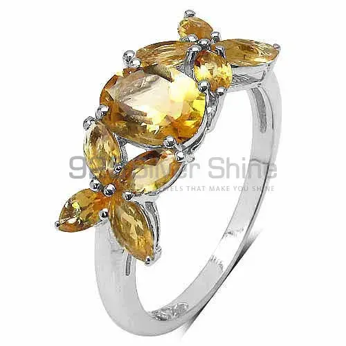 925 Sterling Silver Handmade Rings In Citrine Gemstone Jewelry 925SR3320_2