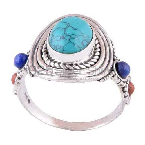 925 Sterling Silver Handmade Rings In Multi Gemstone Jewelry 925SR2989_0