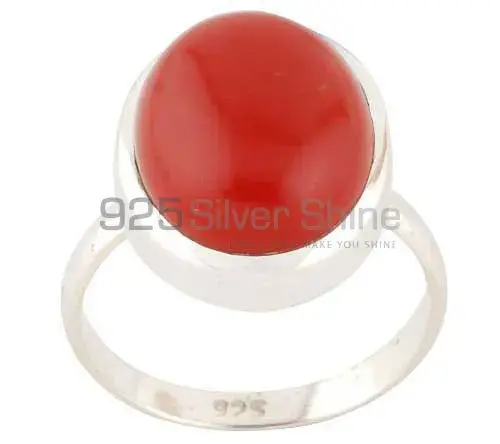 925 Sterling Silver Handmade Rings In Red Onyx Gemstone Jewelry 925SR2752_1