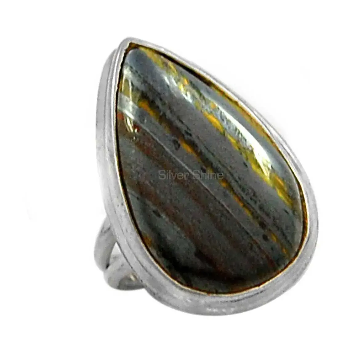 925 Sterling Silver Iran Tiger Eye Gemstone Rings 925SR2295_1