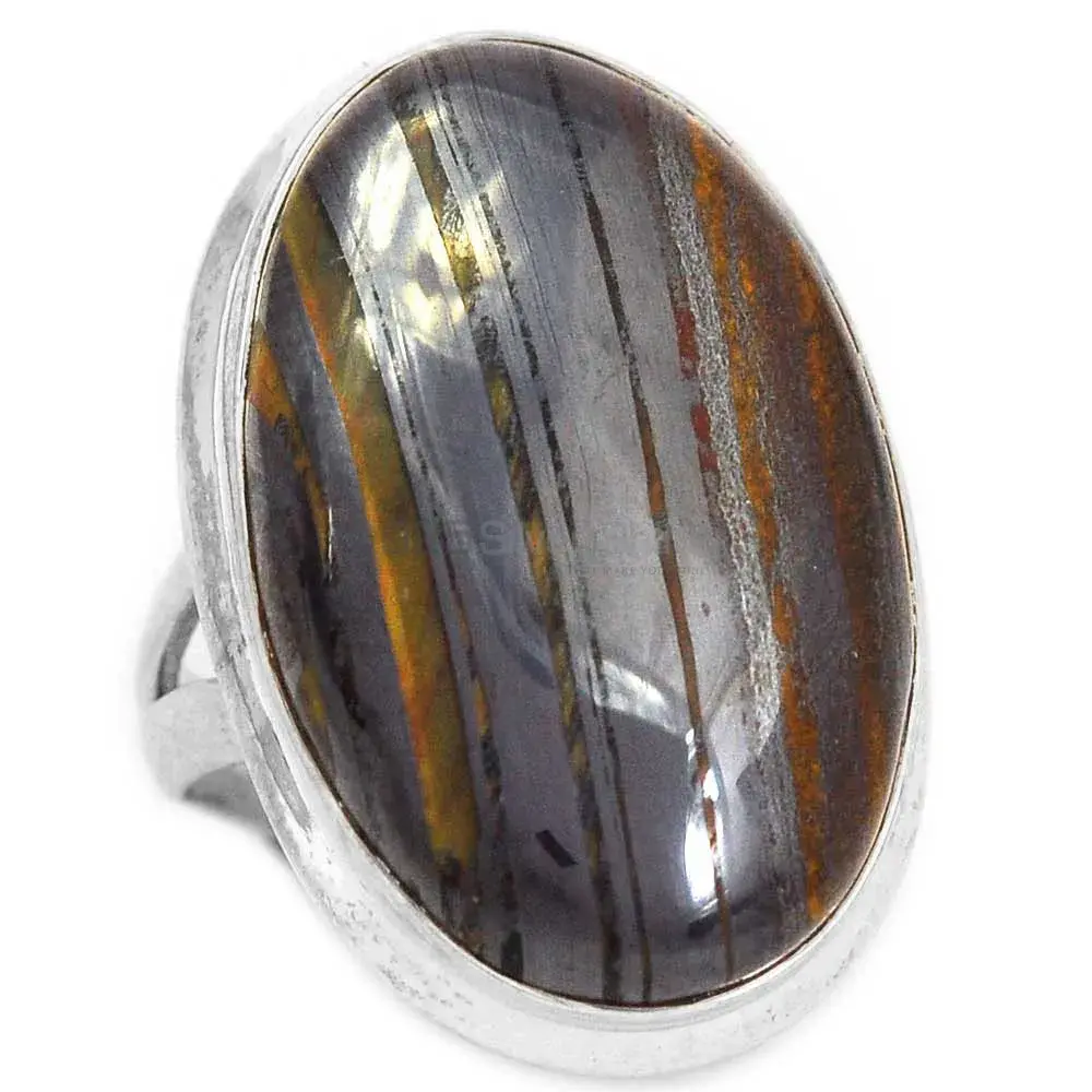 925 Sterling Silver Iran Tiger Eye Gemstone Rings 925SR2295_2