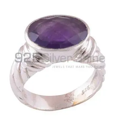 Amethyst Birthstone Silver Rings Jewelry 925SR3455_0