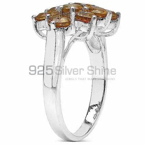 925 Sterling Silver Rings In Genuine Citrine Gemstone 925SR3045_1