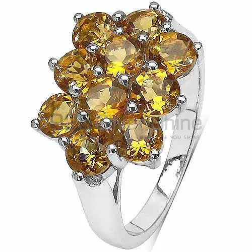 925 Sterling Silver Rings In Genuine Citrine Gemstone 925SR3045_2