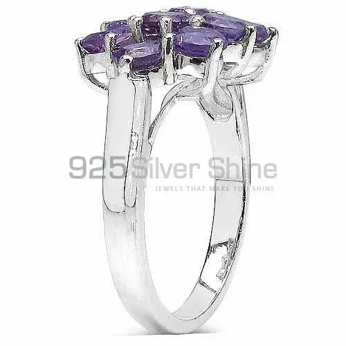 925 Sterling Silver Rings In Natural Amethyst Gemstone 925SR3043_0