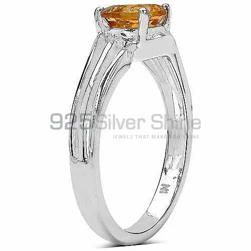 Citrine Birthstone Sterling Silver Rings 925SR3295_1