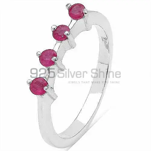 925 Sterling Silver Rings In Natural Dyed Ruby Gemstone 925SR3122_2