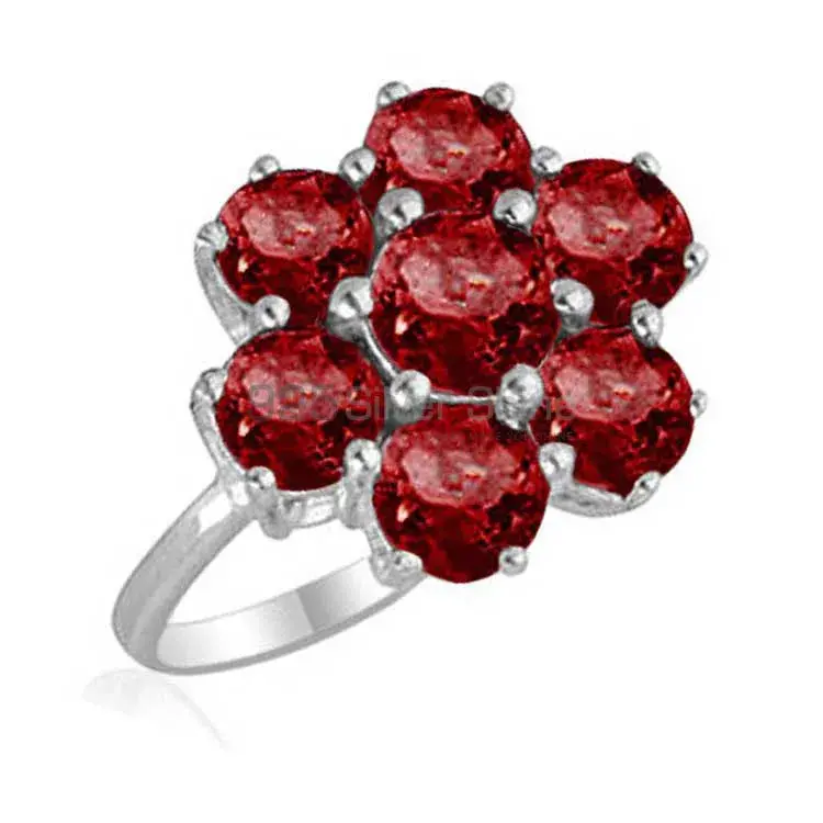 925 Sterling Silver Rings In Natural Garnet Gemstone 925SR1849_0