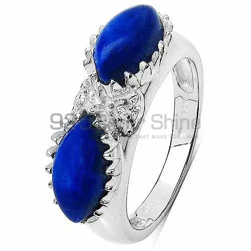 925 Sterling Silver Rings In Natural Lapis Gemstone 925SR3216_2