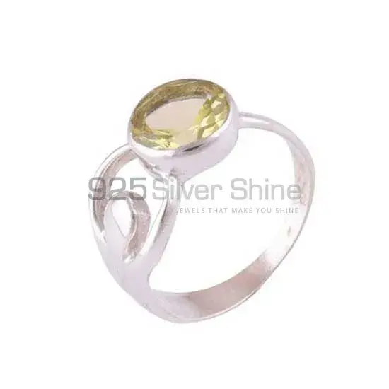925 Sterling Silver Rings In Natural Lemon Topaz Gemstone 925SR3962_1