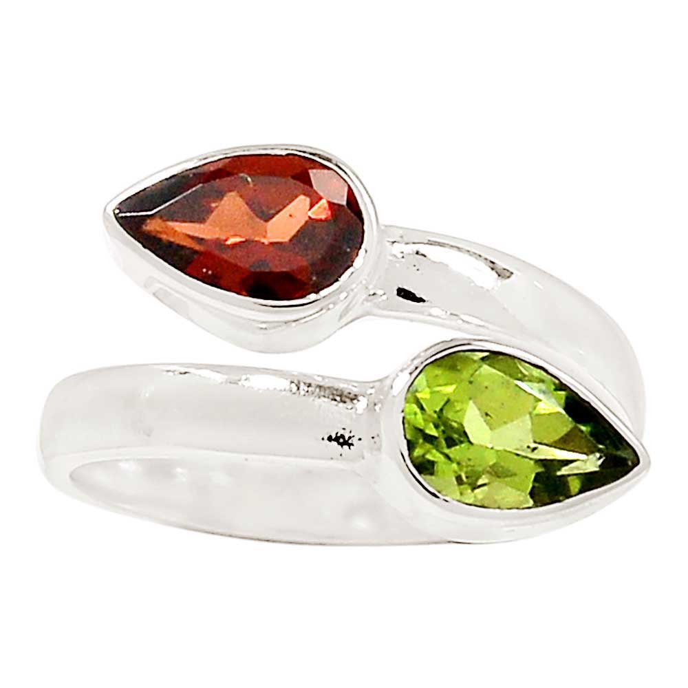 925 Sterling Silver Rings In Natural Multi Gemstone 925SR1020