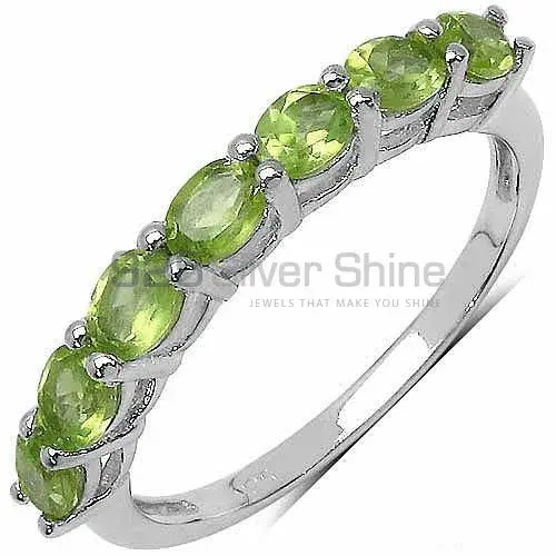 925 Sterling Silver Rings In Natural Peridot Gemstone 925SR3374_0