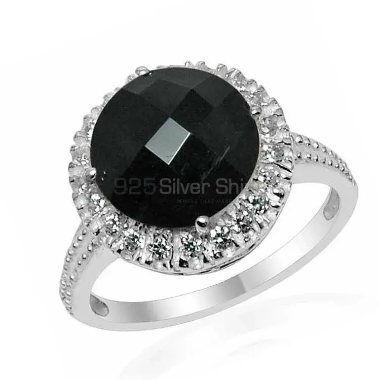 925 Sterling Silver Rings In Semi Precious Black Onyx Gemstone 925SR1546_1