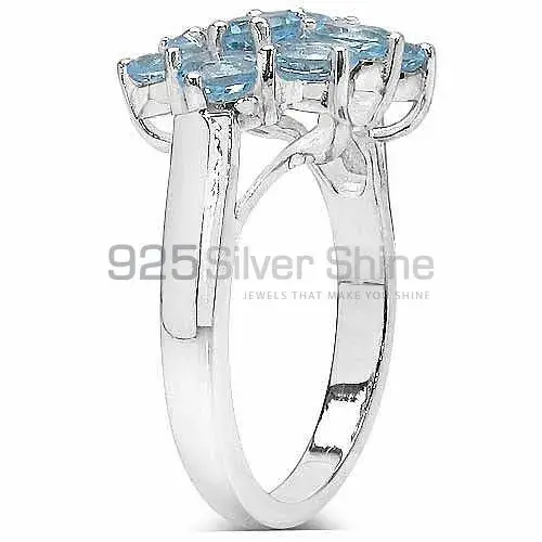 925 Sterling Silver Rings In Semi Precious Blue Topaz Gemstone 925SR3044_1