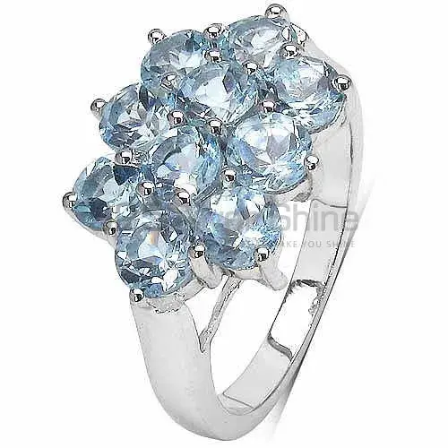 925 Sterling Silver Rings In Semi Precious Blue Topaz Gemstone 925SR3044_2
