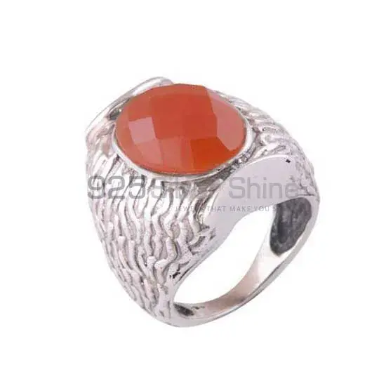 925 Sterling Silver Rings In Semi Precious Carnelian Gemstone 925SR3533_0