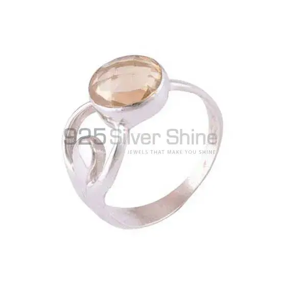 Sterling Silver Citrine Birthstone Rings For Women's 925SR3963_1