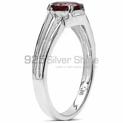 Faceted Garnet Gemstone Sterling Silver Rings 925SR3296_1