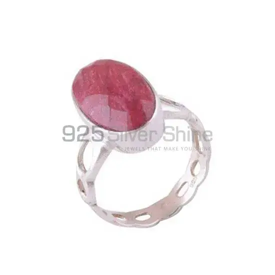 925 Sterling Silver Rings In Genuine Dyed Ruby Gemstone 925SR3937_1