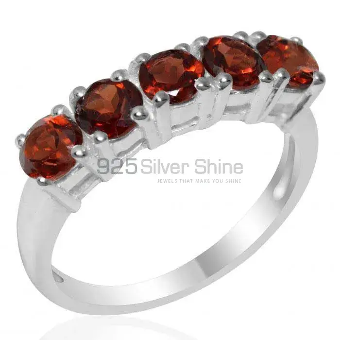 925 Sterling Silver Rings In Genuine Garnet Gemstone 925SR1824_0