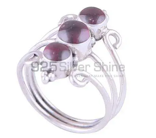 925 Sterling Silver Rings In Genuine Garnet Gemstone 925SR2860_1