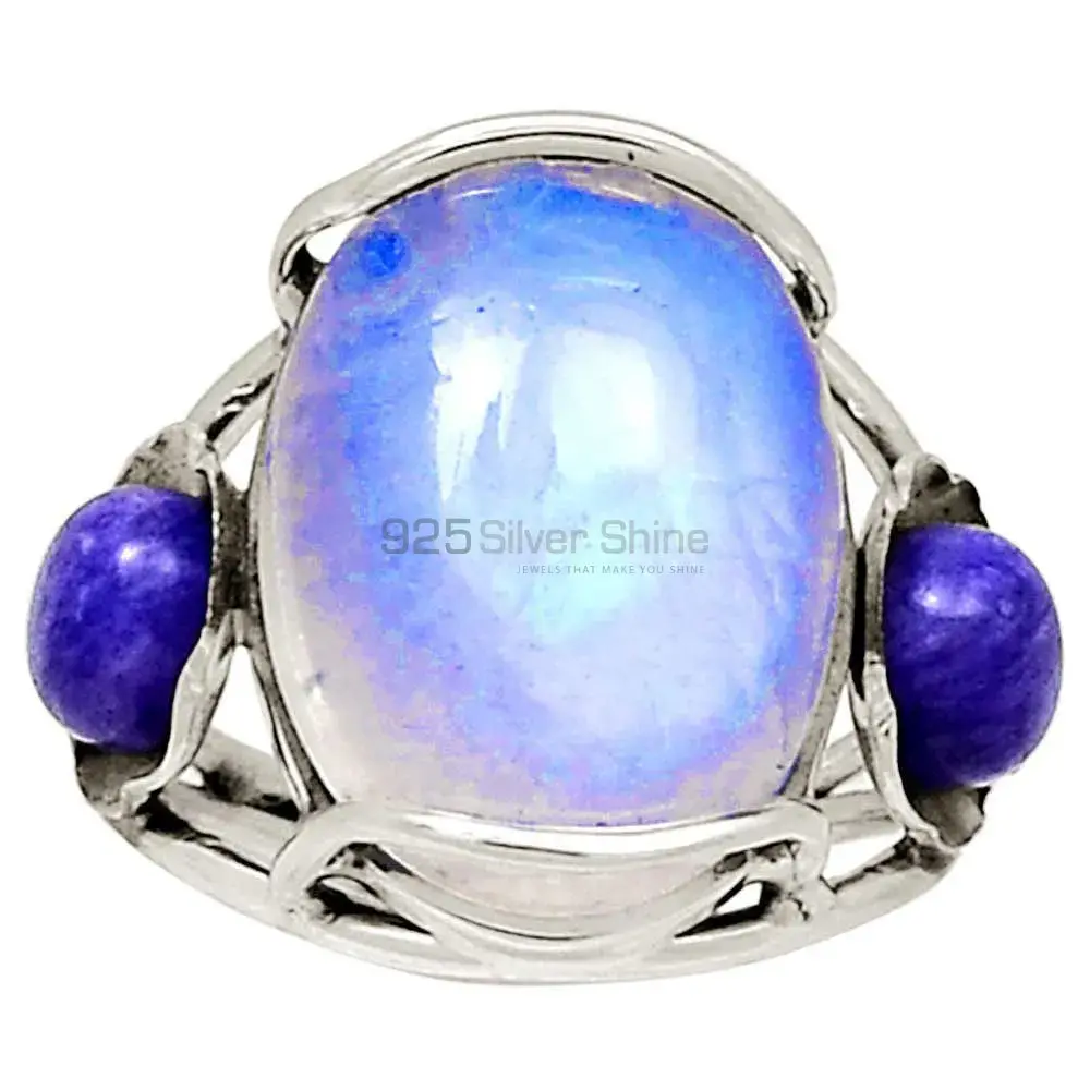 925 Sterling Silver Rings In Genuine Multi Gemstone 925SR2219_2