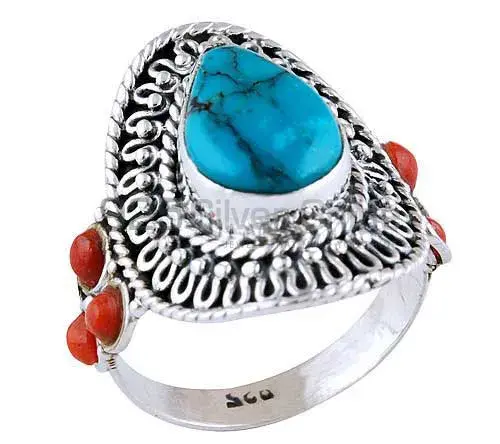 925 Sterling Silver Rings In Genuine Multi Gemstone 925SR2939_1